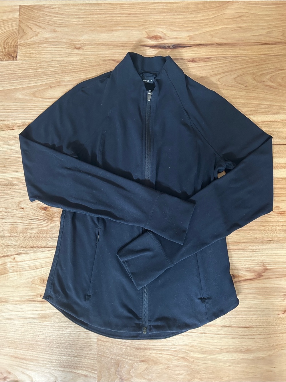 Athleta Black Women's Full Zip warm up Jacket